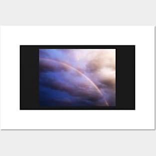 Rainbow Through Clouds Posters and Art